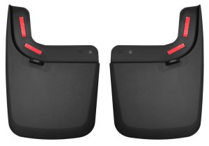 Ford F-350 Super Duty Mud Guards - Rear - Husky Liners - FormFit Design with Husky Shield - Black - `17-`27